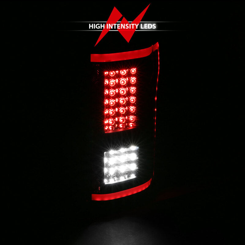 ANZO 15-17 Ford F-150 LED Taillights - Smoke - Burkken Auto Parts