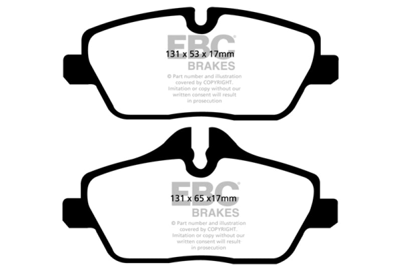 EBC 14+ Mini Hardtop 1.5 Turbo Cooper Greenstuff Front Brake Pads - Burkken Auto Parts