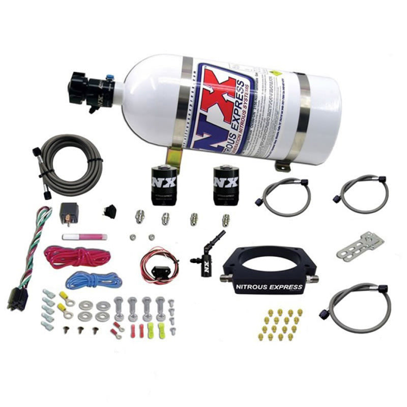Nitrous Express 2014+ Chevrolet Corvette C7 Nitrous Plate Kit (50-300HP) w/10lb Bottle - Burkken Auto Parts