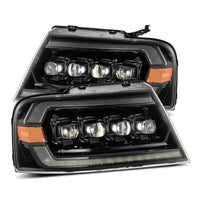 AlphaRex 04-08 Ford F-150 (No 2004 Heritage) NOVA-Series LED Proj HL Chrome w/Actv Light / Seq. Sig - Burkken Auto Parts