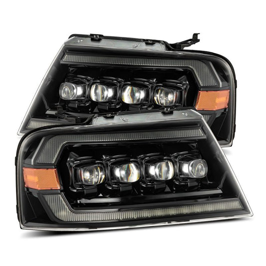 AlphaRex 04-08 Ford F-150 (No 2004 Heritage) NOVA-Series LED Proj HL Chrome w/Actv Light / Seq. Sig - Burkken Auto Parts
