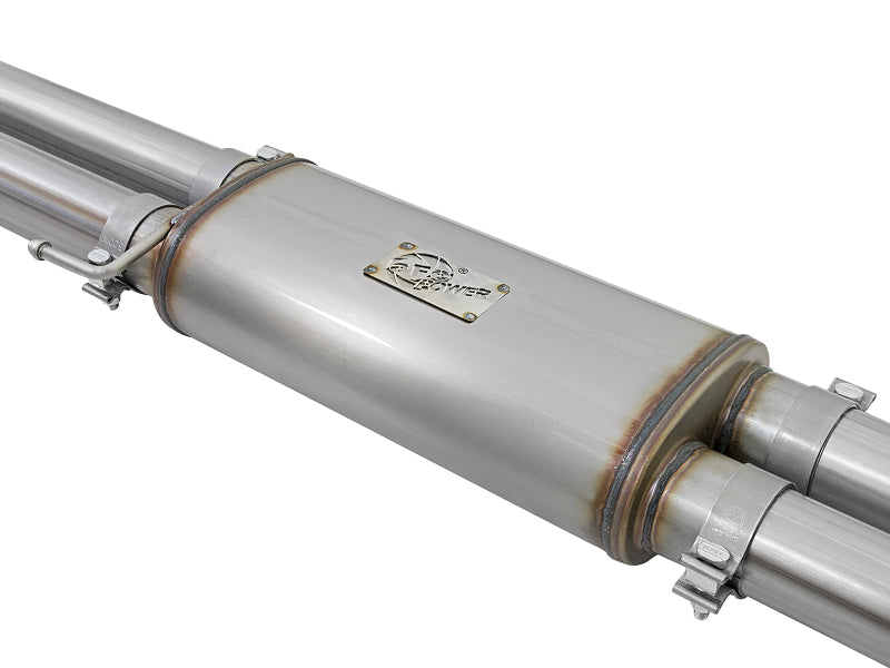 aFe MACHForce XP Exhaust Cat-Back SS-409 2017 Ford F-150 Raptor V6-3.5L (tt) w/ Polished Tips - Burkken Auto Parts