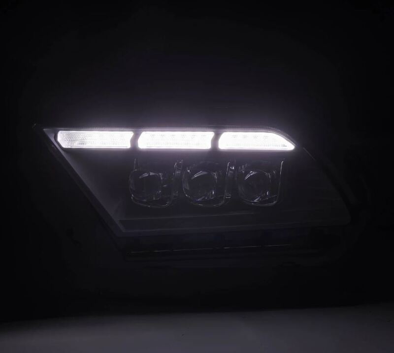 AlphaRex 10-12 Ford Mustang NOVA-Series LED Projector Headlights Blk w/Activ Light & Seq.Sig /SB DRL - Burkken Auto Parts