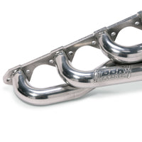 BBK 79-93 Mustang 351 Swap Shorty Unequal Length Exhaust Headers - 1-5/8 Silver Ceramic - Burkken Auto Parts