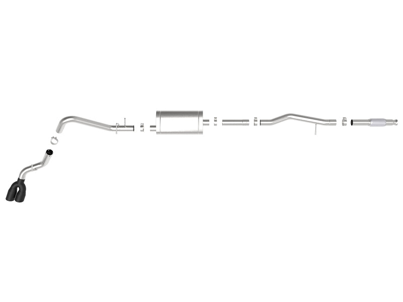aFe Vulcan Series 3in 304SS Exhaust Cat-Back w/Blk Tip 2019 GM Silverado/Sierra 1500 V6-4.3L/V8-5.3L - Burkken Auto Parts