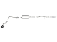 aFe Vulcan Series 3in 304SS Exhaust Cat-Back w/Blk Tip 2019 GM Silverado/Sierra 1500 V6-4.3L/V8-5.3L - Burkken Auto Parts