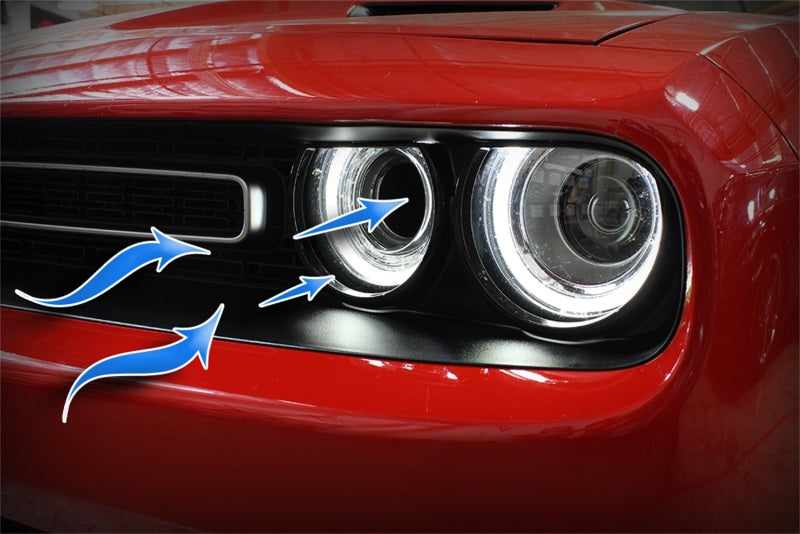 aFe Dynamic Air Scoop 2015 Dodge Challenger V6-3.6 / V8-5.7/6.4L HEMI - BLK - Burkken Auto Parts