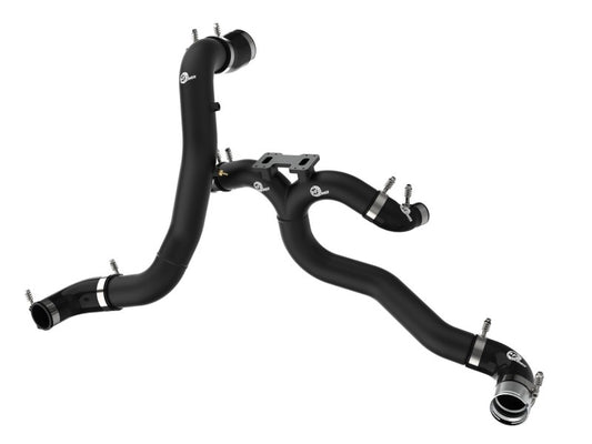 AFE 18-22 Kia Stinger V6-3.3L BladeRunner Alum Hot/Cold Charge Pipe Kit Black - Burkken Auto Parts