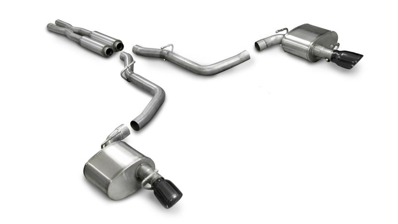 Corsa 2005-2010 Dodge Charger SRT-8 6.1L V8 Black Xtreme Cat-Back Exhaust - Burkken Auto Parts