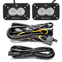 Baja Designs S2 Sport Flush Mount Work/Scene Pattern LED Work Light - Clear - Burkken Auto Parts