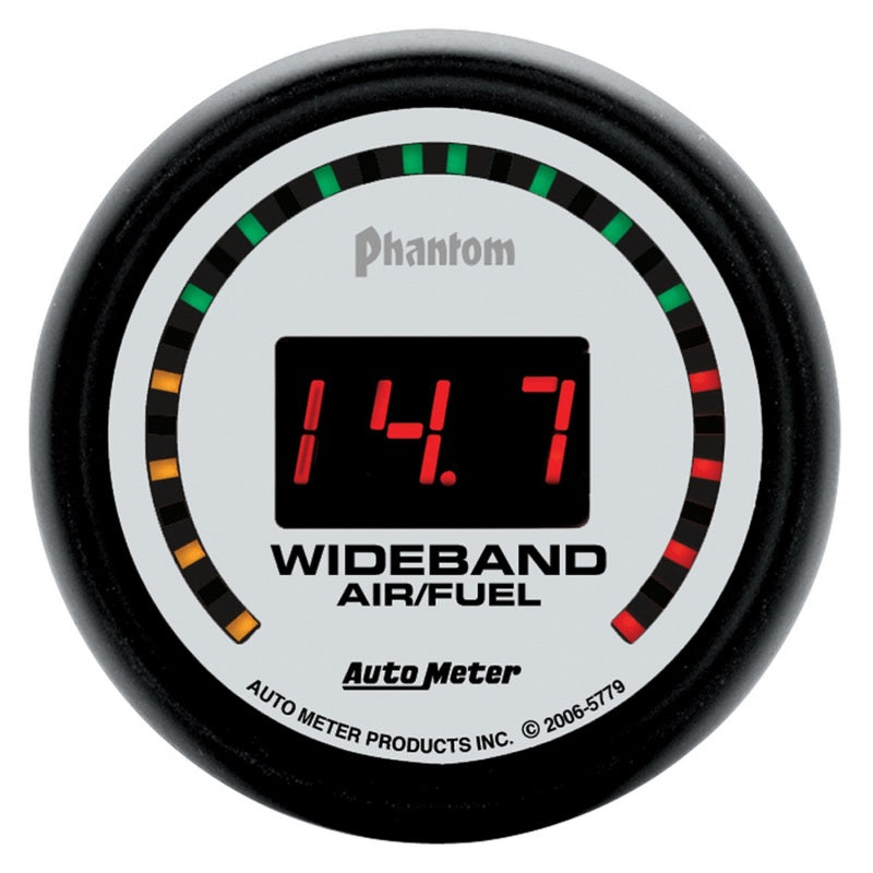 Autometer Phantom 52mm Digital 10:1-17:1 Street Wideband Air/Fuel Ratio Gauge - Burkken Auto Parts
