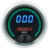 Autometer 85.7mm Black Switchable 260 MPH / 260 KM/H Speedometer Cobalt Elite Digital Gauge - Burkken Auto Parts