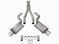 aFe Mach Force-Xp 3in CB Stainless Steel Dual Exhaust System w/Polished Tips 09-15 Cadillac CTS-V - Burkken Auto Parts