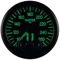 Autometer Stack Pro Control 52mm 100-260 deg F Water Temp Gauge - Black (1/8in NPTF Male) - Burkken Auto Parts