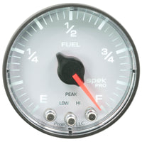 Autometer Spek-Pro Gauge Fuel Level 2 1/16in 0-270 Programmable Wht/Blk - Burkken Auto Parts