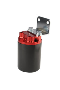 Aeromotive SS Series Billet Canister Style Fuel Filter Anodized Black/Red - 10 Micron Fabric Element - Burkken Auto Parts