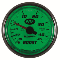 Autometer 52mm Mechanical 30 In Hg-Vac/45 PSI Vacuum / Boost Gauge - Burkken Auto Parts