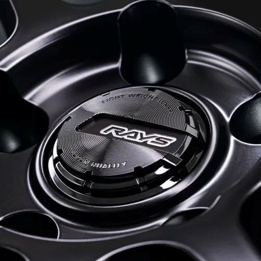 Gram Lights 57NR LIMITED II 18x9.5 +45 5-100 Semigloss Black Wheel w/ Black Cap/Stickers/Air Valve
