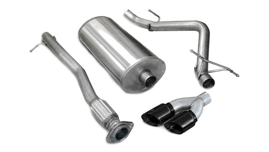 Corsa 2007-2008 Chevrolet Silverado Crew Cab/Short Bed 1500 5.3L V8 Black Sport Cat-Back Exhaust - Burkken Auto Parts