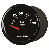 Autometer Designer Black II 52mm 100 PSI Oil Pressure Gauge - Burkken Auto Parts