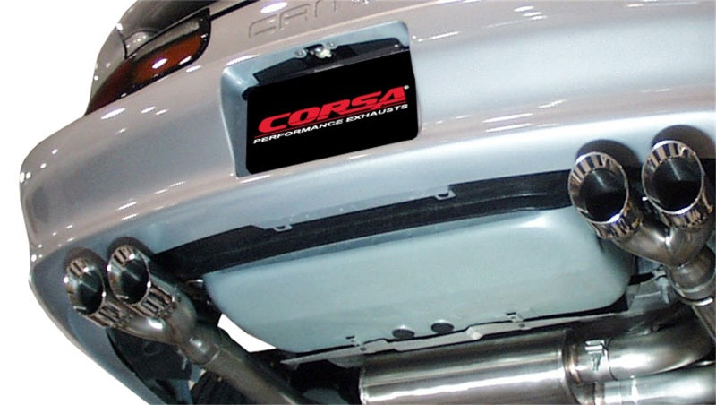 Corsa 1998-2002 Chevrolet Camaro Convertible Z28 5.7L V8 LS1 Polished Sport Cat-Back Exhaust - Burkken Auto Parts