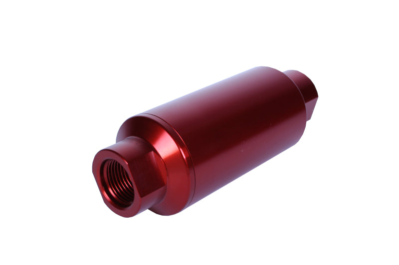 Aeromotive In-Line Filter - (AN-10) 10 Micron Microglass Element Red Anodize Finish - Burkken Auto Parts