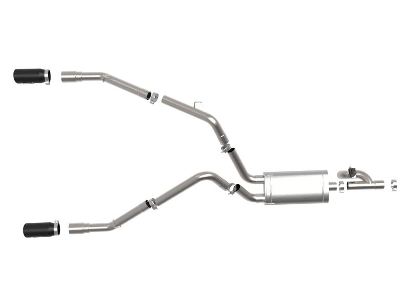 aFe 09-18 Ram 1500 V8 5.7L Hemi Gemini XV 3in 304 SS Cat-Back Exhaust w/ Black Tips - Burkken Auto Parts