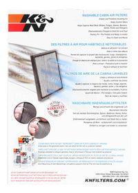 K&N Replacement Cabin Air Filter - Burkken Auto Parts