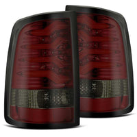 AlphaRex 09-18 Dodge Ram 1500 PRO-Series LED Tail Lights Red Smoke - Burkken Auto Parts