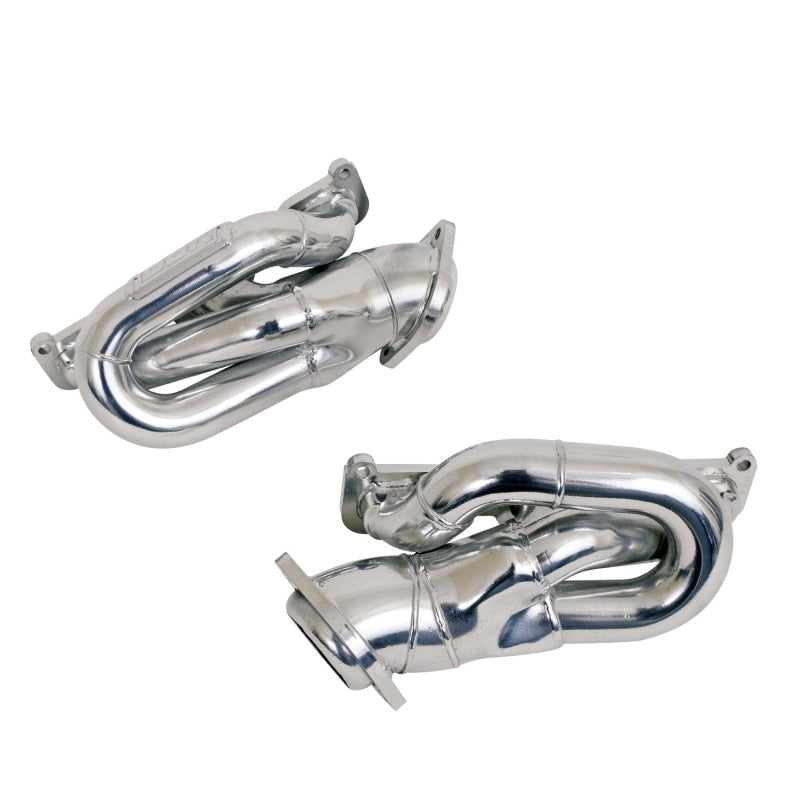BBK 11-15 Ford Mustang 3.7L Shorty Tuned Length Headers - 1-5/8 Silver Ceramic (CARB EO 11-14 Only) - Burkken Auto Parts