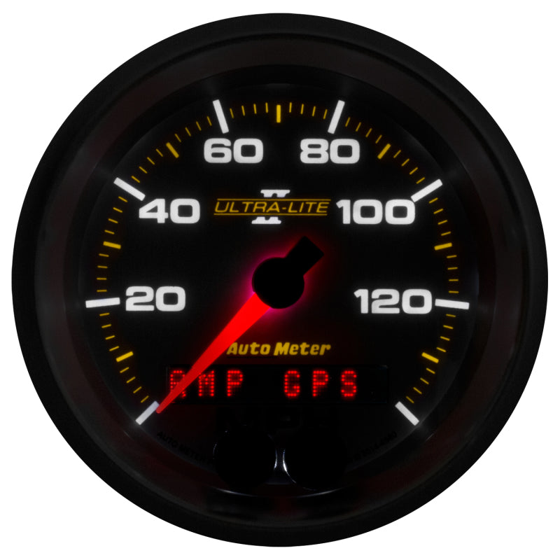Autometer Ultra-Lite II 3-3/8in 0-140MPH In-Dash Electronic GPS Programmable Speedometer - Burkken Auto Parts