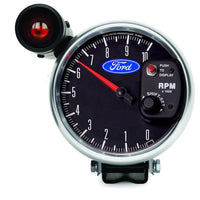 Autometer Ford 5in. 10K RPM Pedestal w/ Ext. Shift-Lite Tachometer Gauge - Burkken Auto Parts