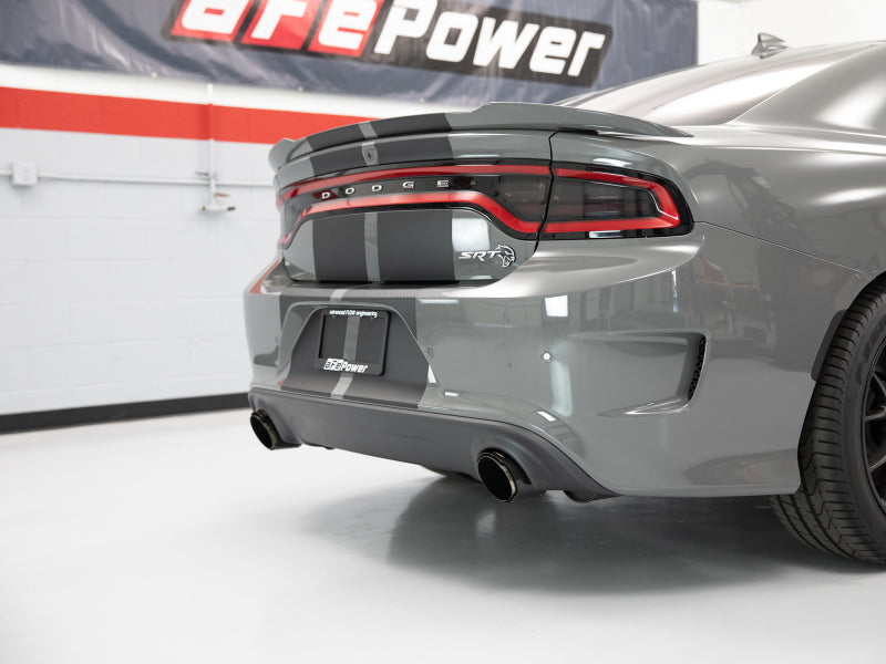 aFe MACH Force-XP 4-1/2in Carbon Fiber OE Replacement Exhaust Tips - 15-19 Dodge Charger/Hellcat - Burkken Auto Parts