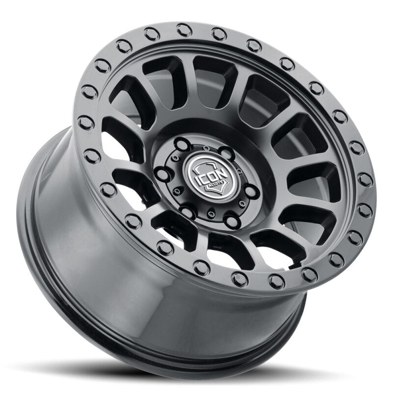 ICON Hulse 18x9 6x5.5 25mm Offset 6in BS Double Black - Burkken Auto Parts