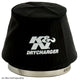 K&N Black Drycharger 6.25in Base ID / 4.375in Top ID / 4.125in Height Air Filter Wrap - Burkken Auto Parts