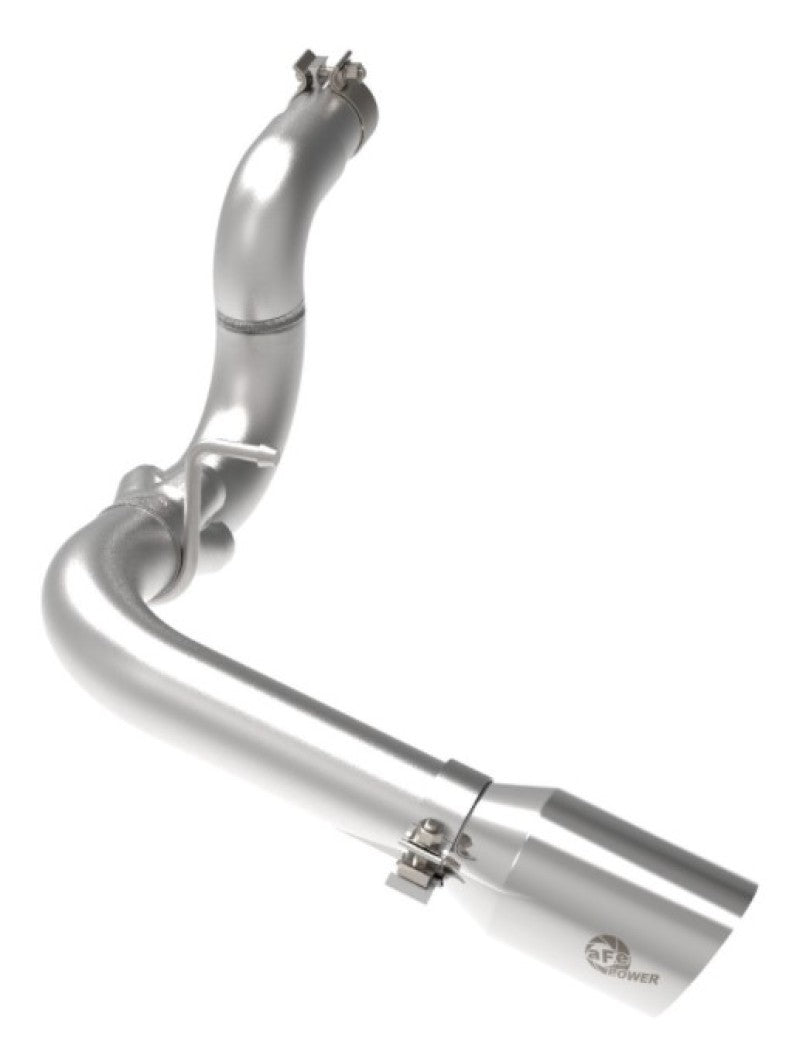 aFe 20-21 Jeep Wrangler Large Bore-HD 3in 304 Stainless Steel DPF-Back Exhaust System - Polished Tip - Burkken Auto Parts