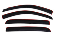 AVS 06-08 Dodge RAM 1500 Mega Cab Ventvisor In-Channel Front & Rear Window Deflectors 4pc - Smoke - Burkken Auto Parts