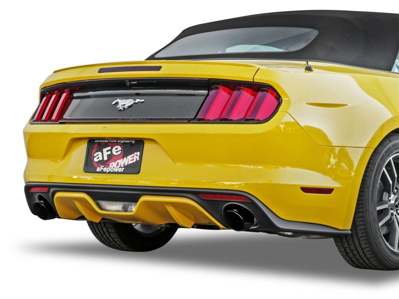 aFe MACHForce XP 2.5in 409 Stainless Axle Back Exhaust w/ Black Tips 15-17 Ford Mustang I4-2.3L (t) - Burkken Auto Parts