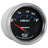 AutoMeter Gauge Fuel Level 2-5/8in. 73 Ohm(e) to 10 Ohm(f) Elec Cobalt - Burkken Auto Parts