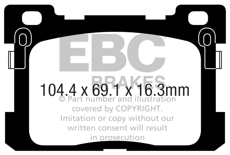 EBC 2017+ Genesis G90 5.0L Greenstuff Rear Brake Pads - Burkken Auto Parts