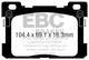 EBC 2017+ Genesis G90 5.0L Greenstuff Rear Brake Pads - Burkken Auto Parts