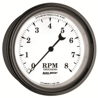 AutoMeter Gauge Tachometer 3-3/8in. 8K RPM In-Dash Old Tyme White II - Burkken Auto Parts