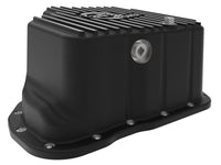 aFe POWER GM Diesel Trucks 01-10 V8-6.6L (td) Pro Series Engine Oil Pan Black w/ Machined Fins - Burkken Auto Parts