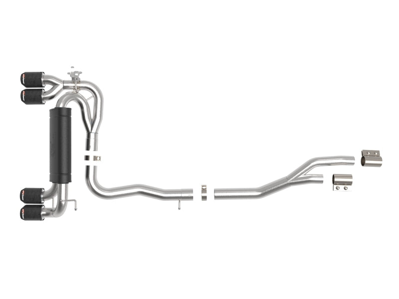 aFe MACHForce XP Exhausts Cat-Back SS 19-21 BMW M2 Competition L6-3.0L w/Carbon Fiber Tips - Burkken Auto Parts
