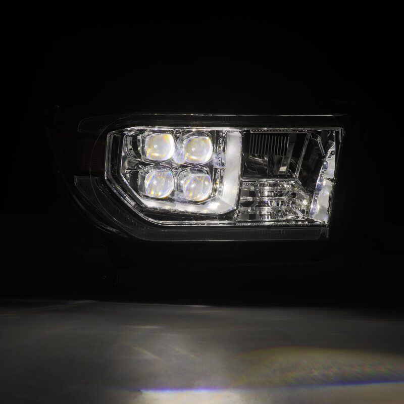 AlphaRex 07-13 Toyota Tundra / 08-17 Sequoia NOVA LED Proj HL Chrome w/Actv Light Seq. Sig + DRL - Burkken Auto Parts