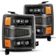 AlphaRex 04-15 Chevy 1500 NOVA-Series LED Proj Headlights Alpha BL w/Activ Light/Seq Signal & SB DRL - Burkken Auto Parts
