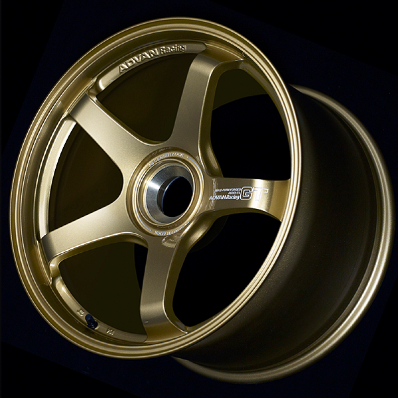 Advan GT for Porsche 21x9.5 / +59 Offset / 5x130 / 71.8mm Bore / Racing Brass Gold - Burkken Auto Parts