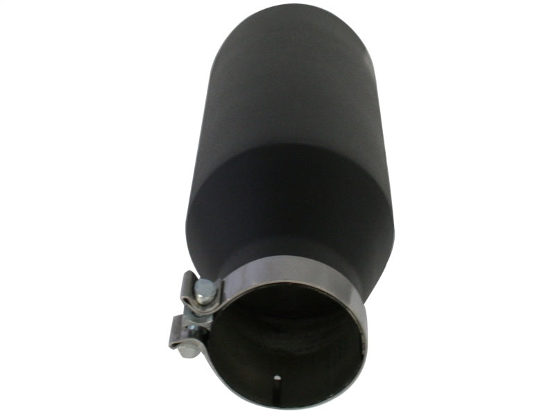 aFe MACHForce XP Exhausts Tips SS-304 EXH Tip 4In x 7Out x 18L Bolt-On (blk) - Burkken Auto Parts