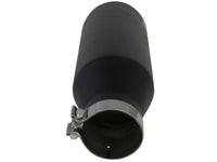 aFe MACHForce XP Exhausts Tips SS-304 EXH Tip 4In x 7Out x 18L Bolt-On (blk) - Burkken Auto Parts