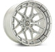 Vossen HFX-6 20x10 - 6x135 - ET-18 - Super Deep - 87.1 - Silver Polished Wheel